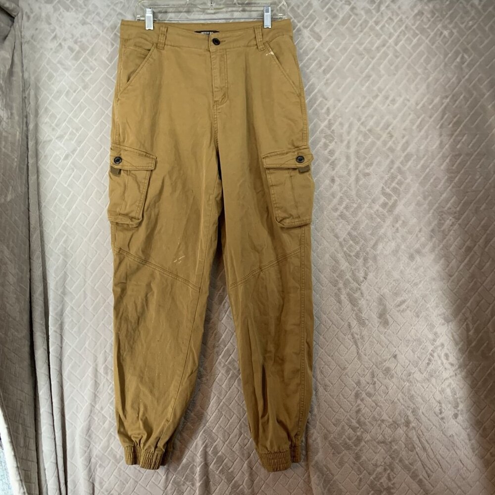 American Bazi Cargo Chino Pants Womens Large Tapered Jogger High Rise Stretch